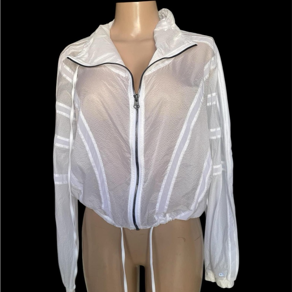 ALO Yoga White Mesh Jacket